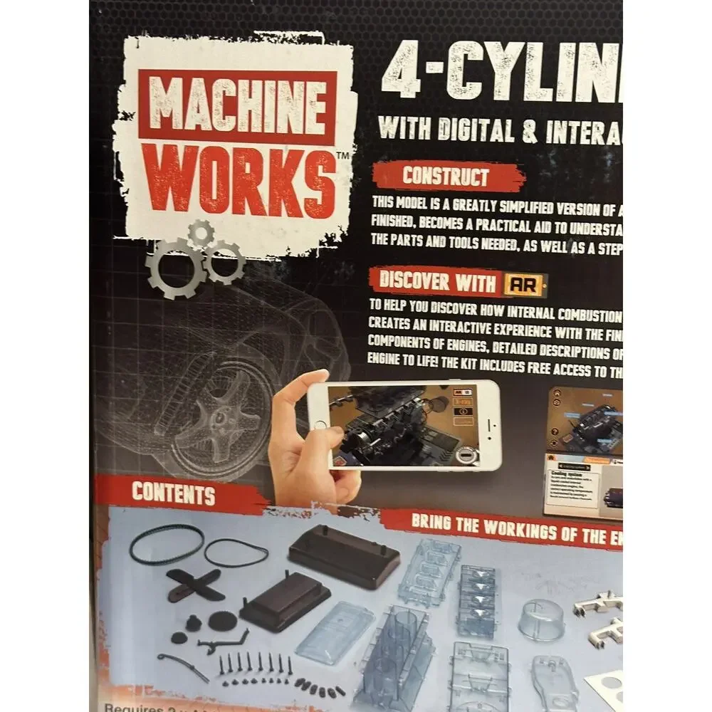 New Machine Works 4 Cylinder Engine AR W/Digital & Interactive Augmented Reality